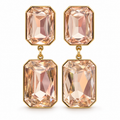 Ατσάλινα Σκουλαρίκια Blush Crystal – Χρυσό
